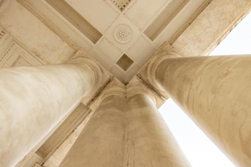 Particolare porticato Palazzo Chiericati